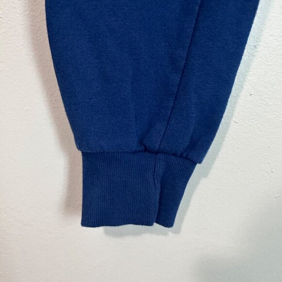 Life Is Better With Friends Navy Blue Joggers Large Drawstring Waist Elastic Cuf - Picture 6 of 12